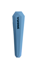 Grey with tones of blue long diamond shape silicone cover. Branding name VURSAA on the front. 