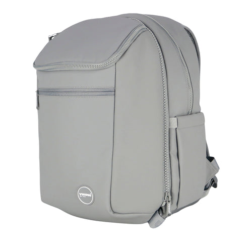 Vursaa Original Grey backpack with a visible brand logo on a white background